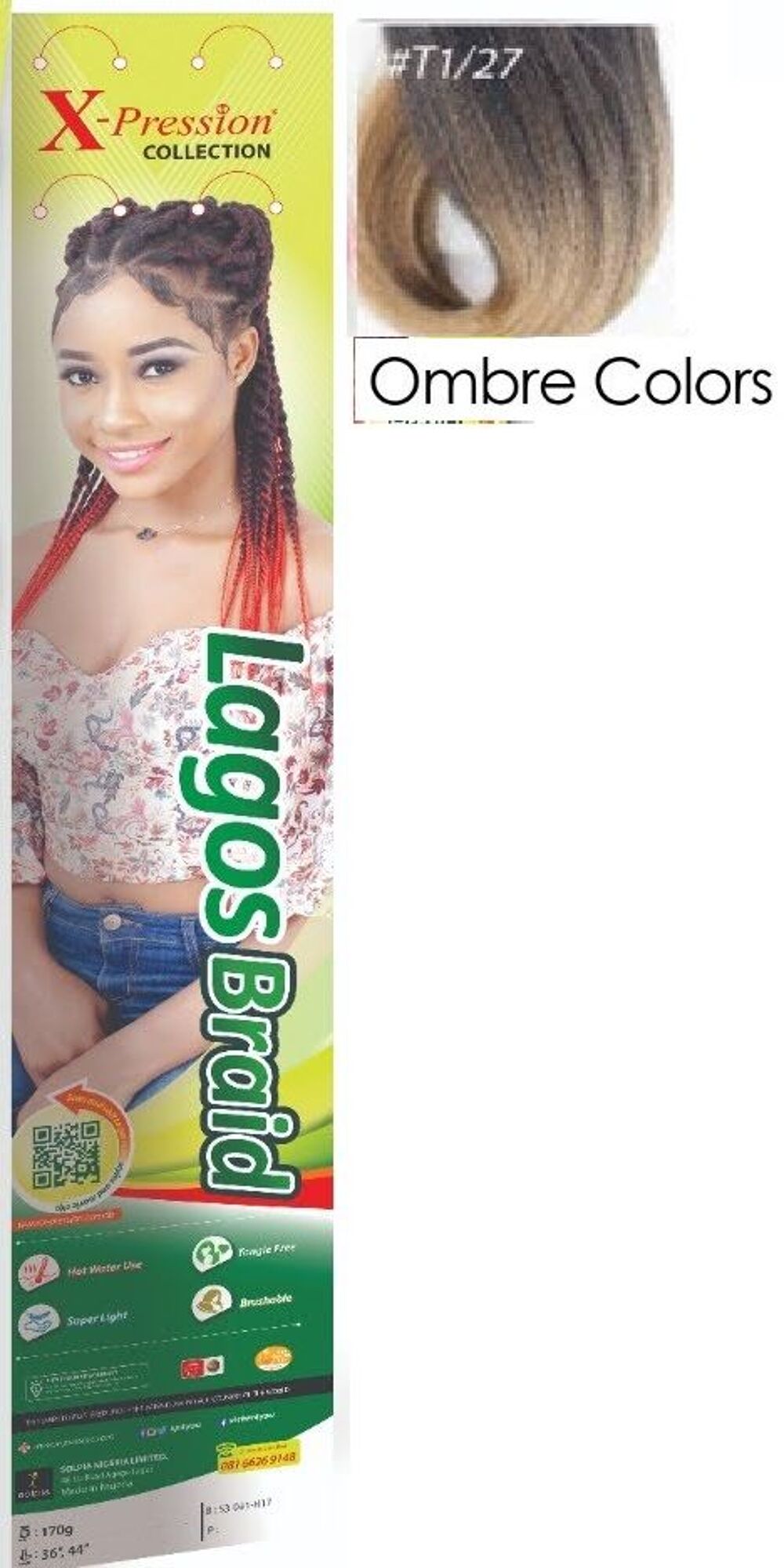 extensions Lagos Braid couleur T1/27 Bijoux et montres