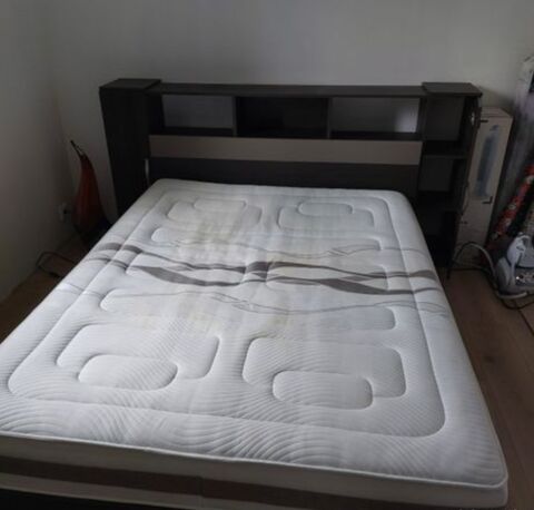 Lit deux places avec rangement et matelas Tr�maou�zan (29)