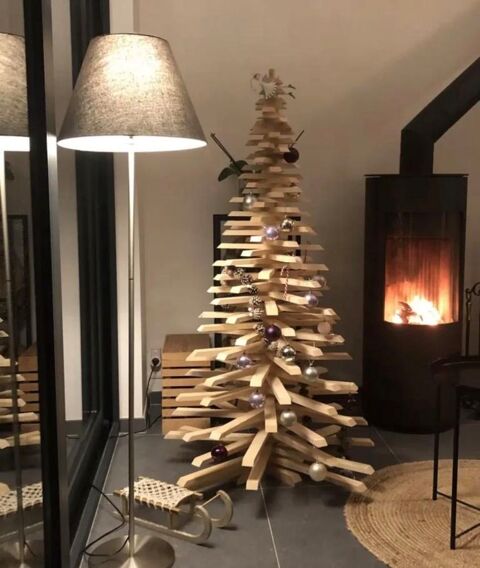 Sapin de Noël en bois Woody 160 cm 80 Saint-Georges-de-Didonne (17)