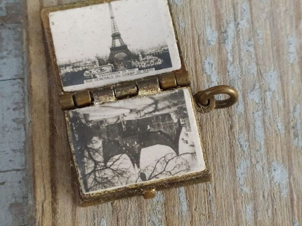 Pendentif Album &Eacute;mail Photographies Exposition Paris 1900 