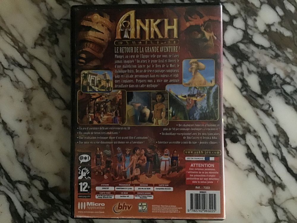 Jeu ?Ankh? sur PC Consoles et jeux vidos