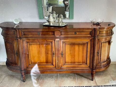 Buffet en merisier, table ronde TRICOIRE, deux chaises 420 Chtelaillon-Plage (17)