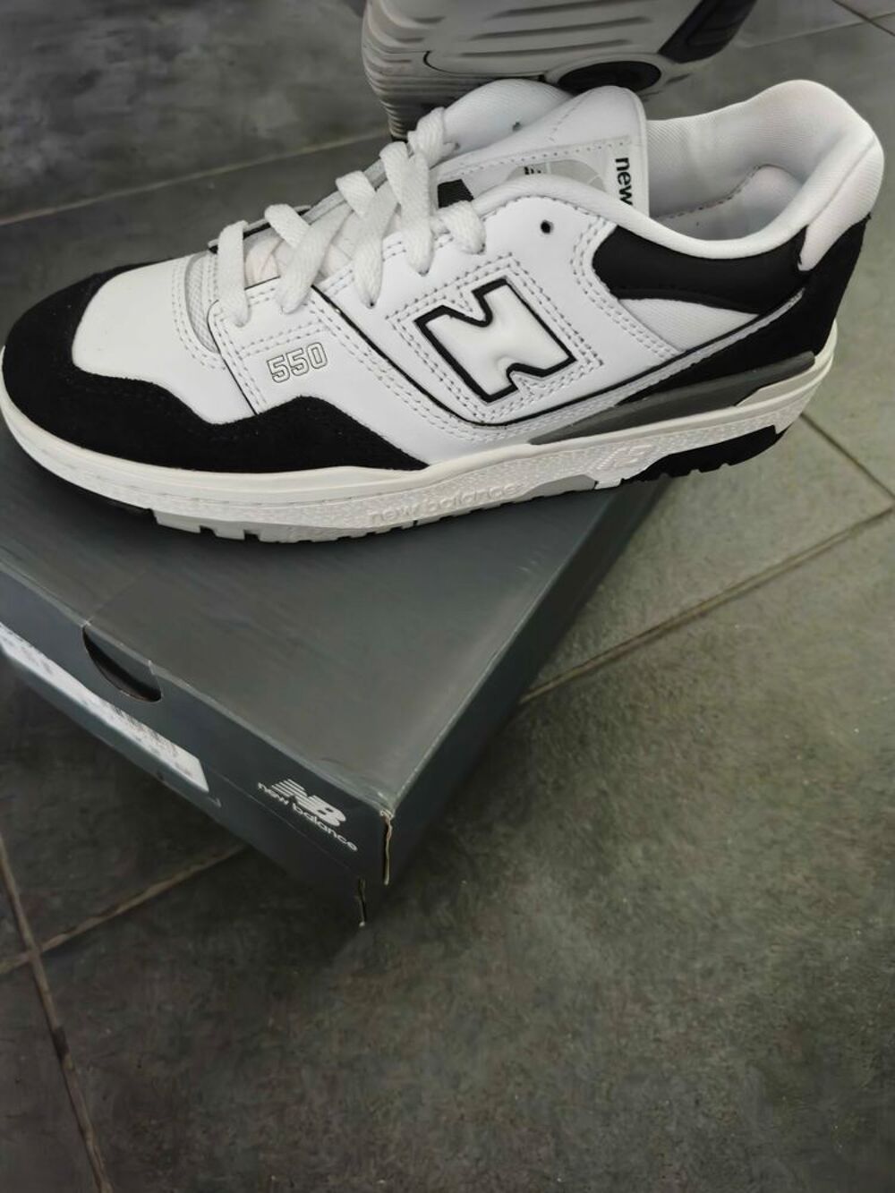New Balance 550 White Black Panda Pointure 38 EU Neuves &amp; 100% Authentiques Chaussures