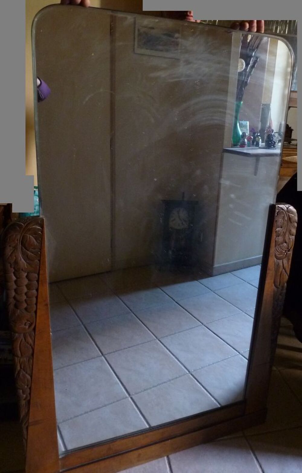 grand miroir ancien Dcoration