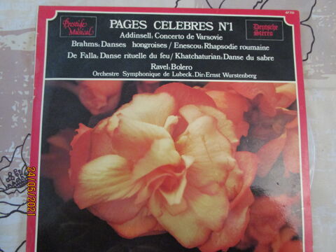 vinyle musique classique:  PAGES CELEBRES N°1  prestige musi 28 Chanteloup-en-Brie (77)