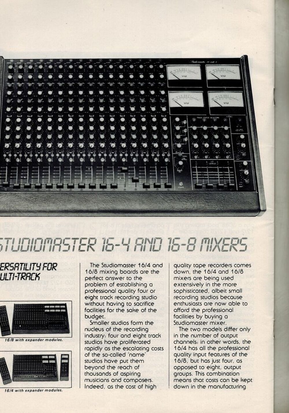 Table de mixage studio master Audio et hifi