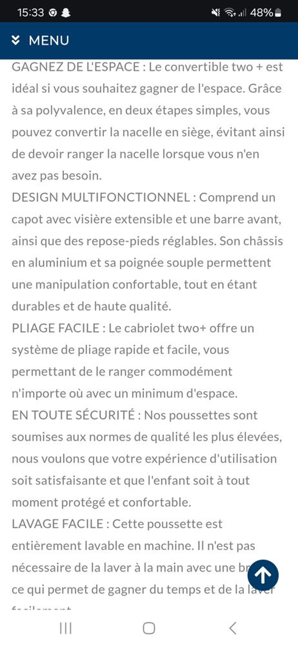 Pousette asalvo two+ naissance &agrave; 22kg 3en1 Puériculture