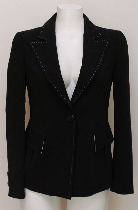 Veste noire surpiqures blanches EMPORIO ARMANI T.38 Fr  150 Issy-les-Moulineaux (92)