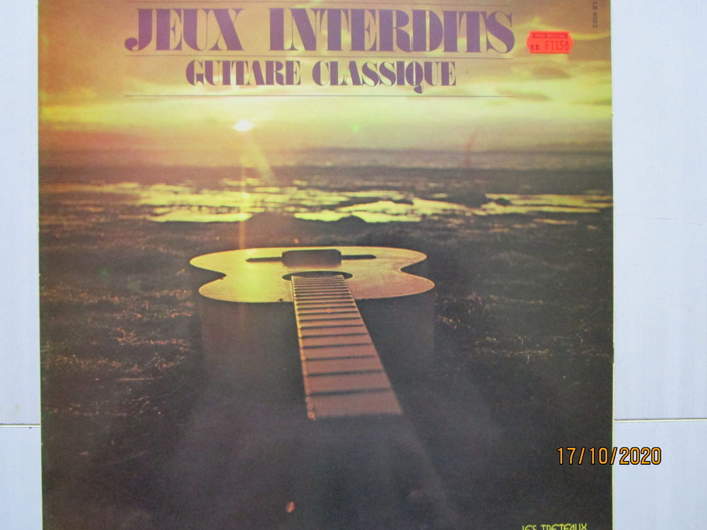  VINYLE &quot;LES JEUX INTERDITS&quot; A LA GUITARE CLASSIQUE CD et vinyles