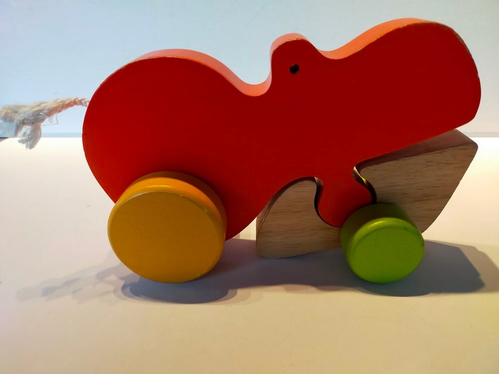 BOIS Hippopotame &agrave; tirer pour les petits
Jeux / jouets