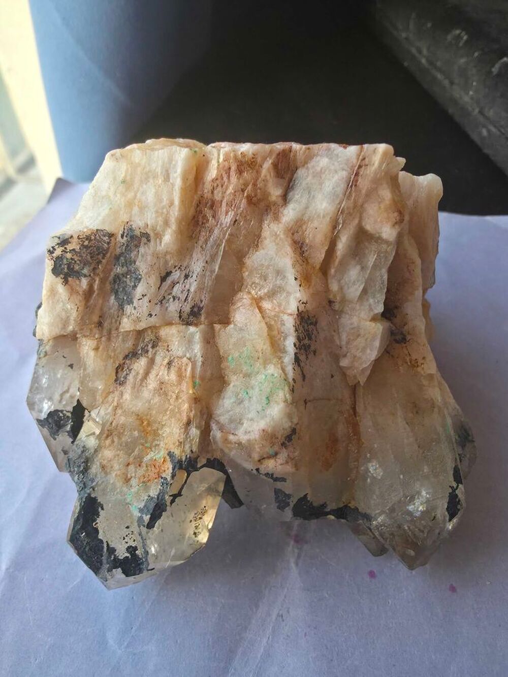 Superbe Groupe de Cristaux Citrine Katanga Congo 382g-Pi&egrave;ce de Collection 