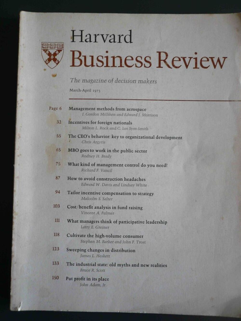 HARVARD BUSINESS REVIEW, Livres et BD