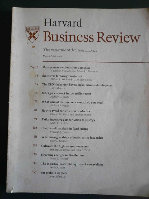 HARVARD BUSINESS REVIEW, 5 Rennes (35)