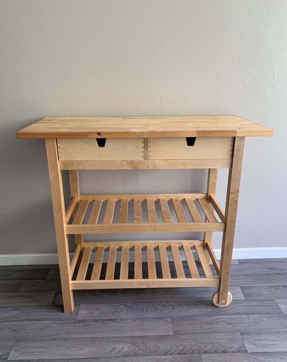 Desserte en bois IKEA "&nbsp;FORHOJA&nbsp;" Meubles