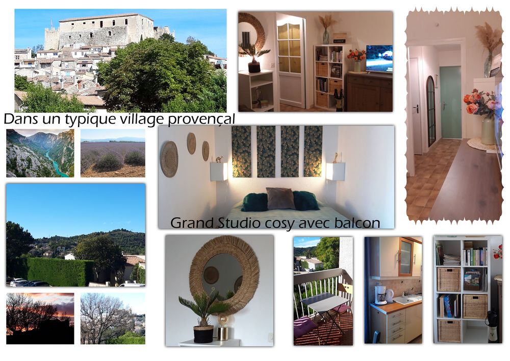   Studio 31m, cosy, lumineux  Groux-les-Bains Hte Provence Provence-Alpes-Cte d'Azur, Groux-les-Bains (04800)