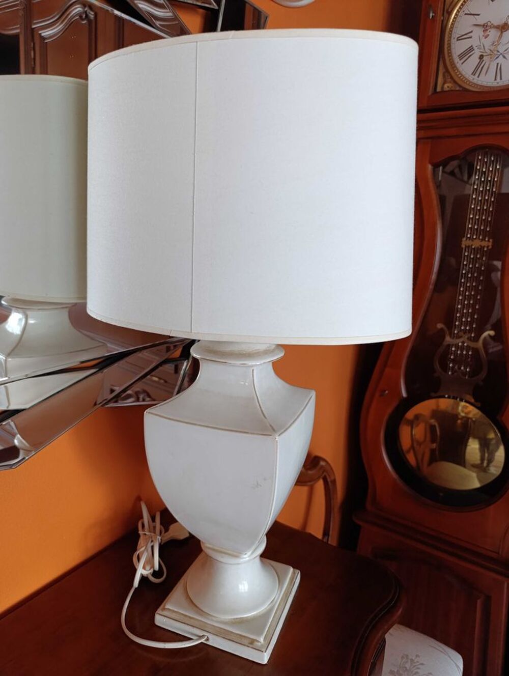 Lampe sur pied c&eacute;ramique blanche Décoration