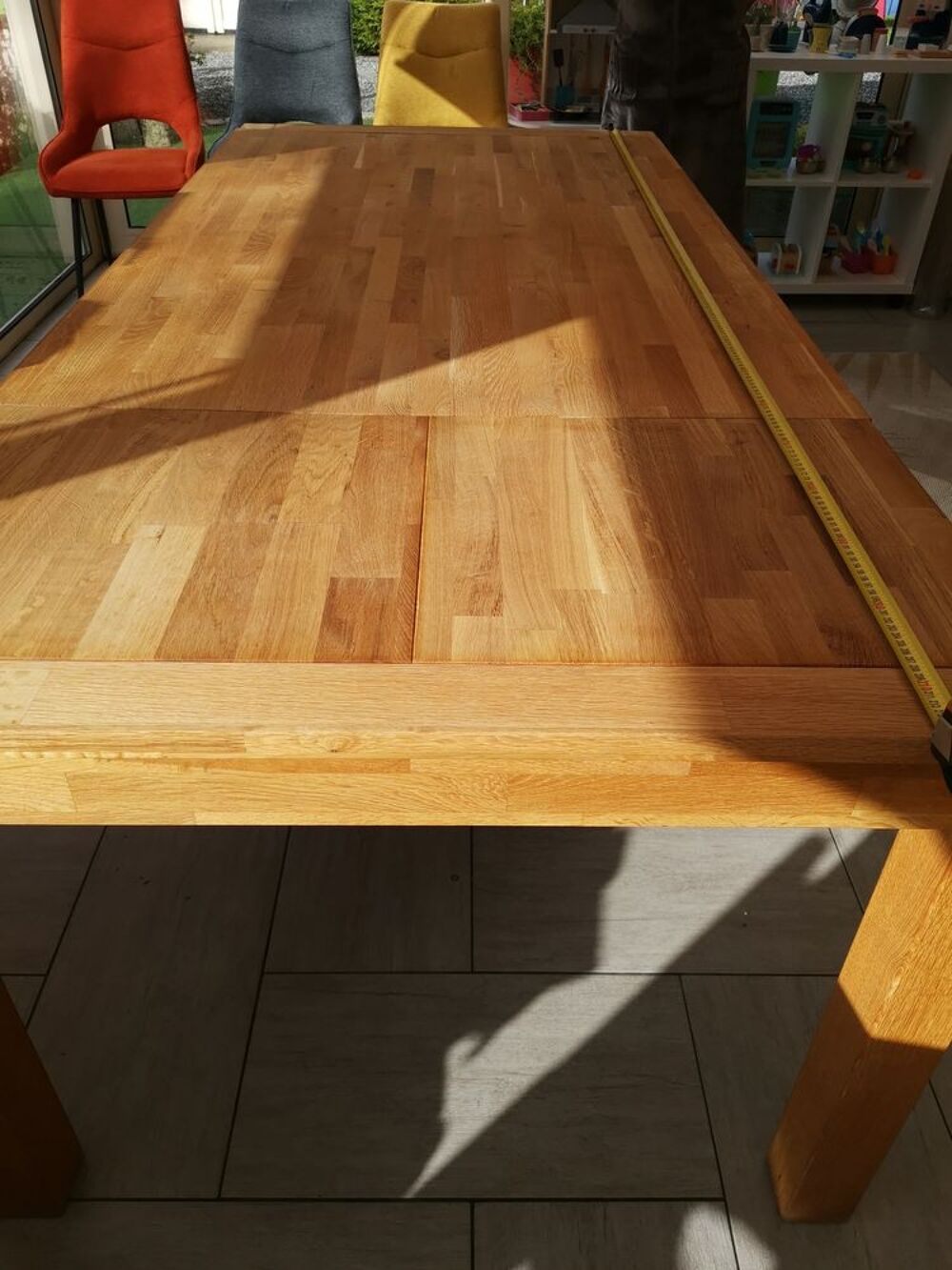 Table &agrave; manger contemporaine 6/12 couverts - ch&ecirc;ne massif Meubles