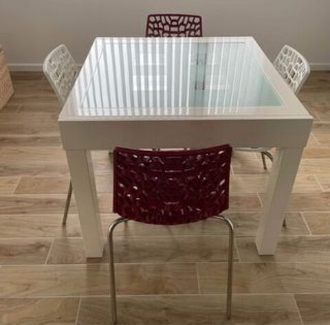 Table carre moderne extensible 150 Plouhinec (29)