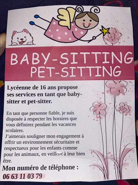 Baby-sitting et Pet-sitting 30140 Boisset-et-gaujac