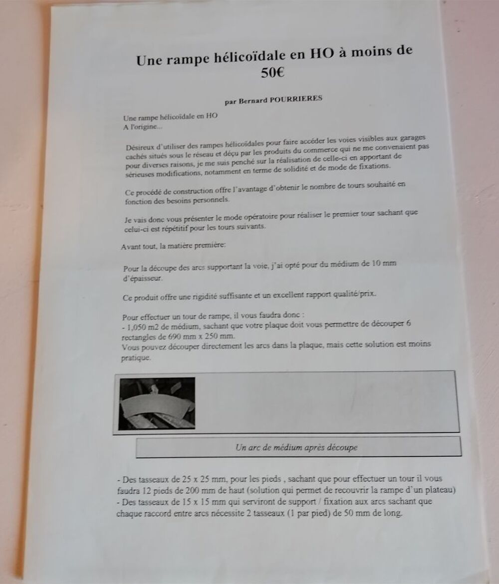 Plan pour r&eacute;seau trains &eacute;lectrique en 1/160 