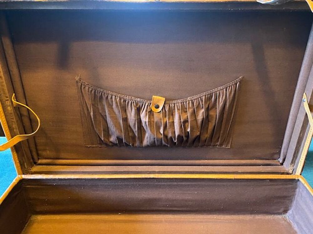 Valise Vintage en Cuir Fauve 