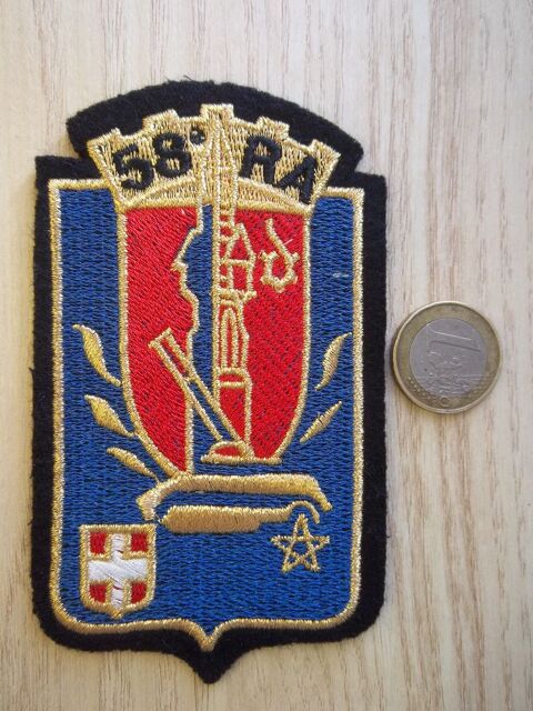 �cusson militaire 58e r�giment d'artillerie Douai Nord 5 Valognes (50)