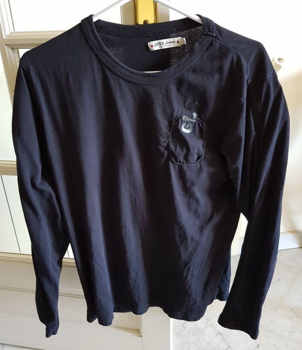 Polo manche longue Galice jeans- coton - Homme L Vêtements