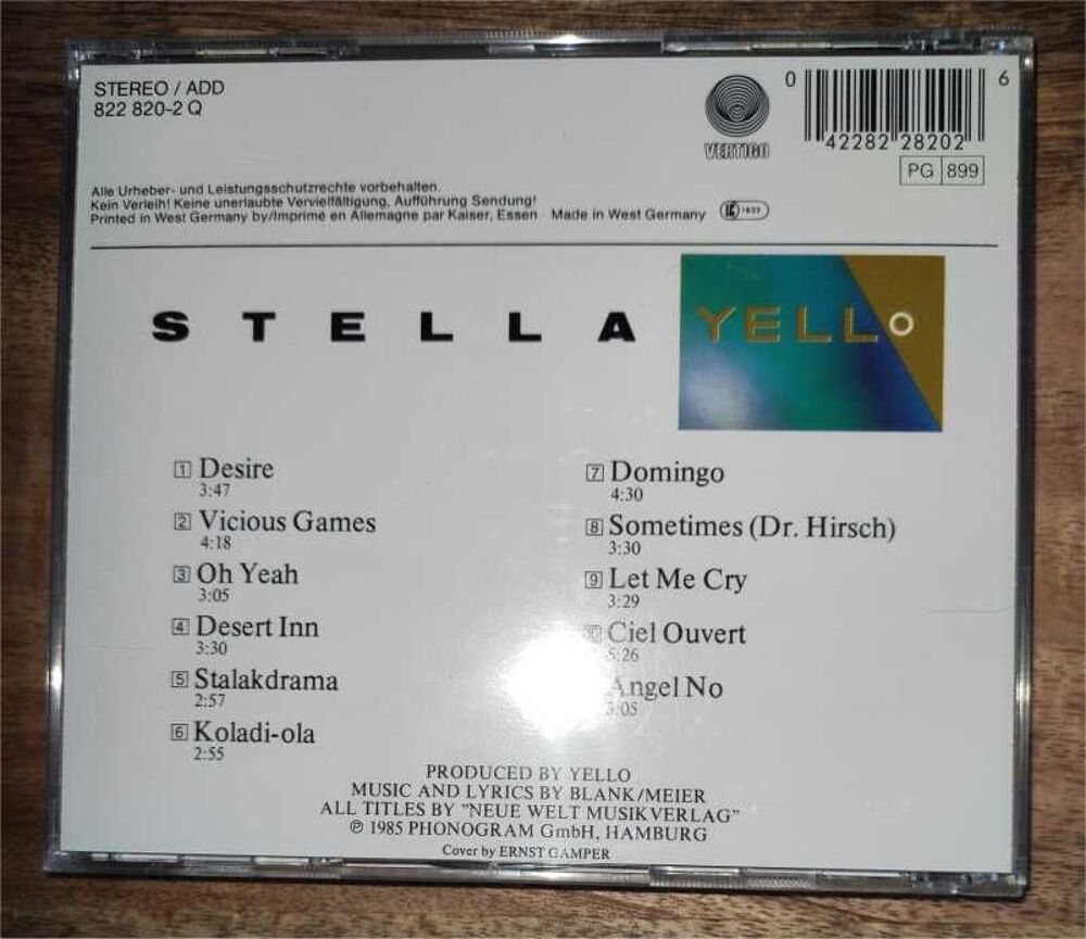 Yello Stella CD CD et vinyles