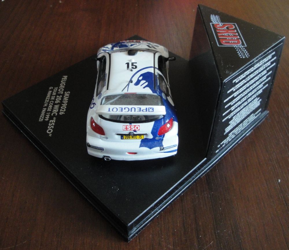 Peugeot 206 WRC Esso tour de Corse 1999 Skid 1/43 
