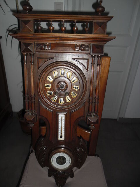 Pendule baromètre ancienne murale en bois Villenave-d'Ornon (33)