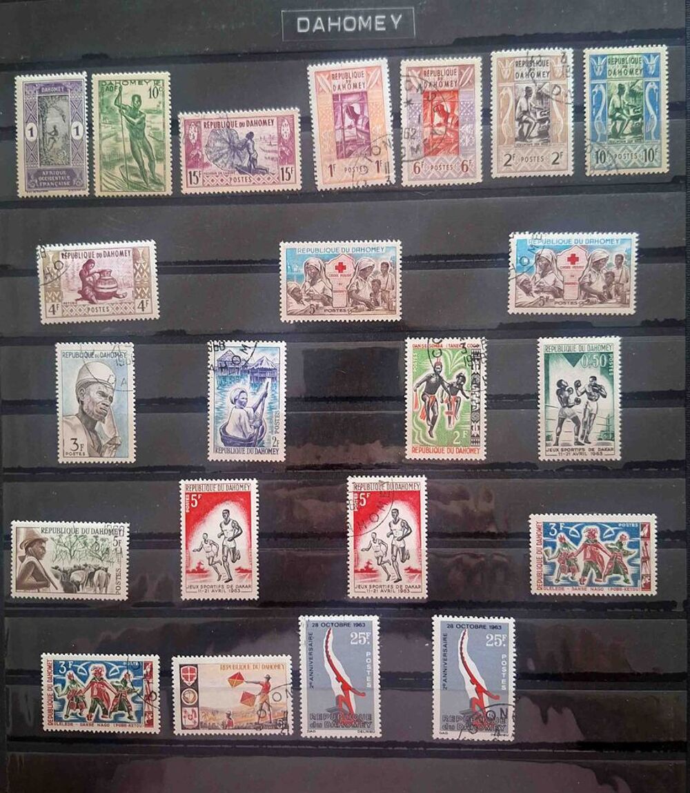 Timbres de collection de C&ocirc;te des Somalis et Dahomey 