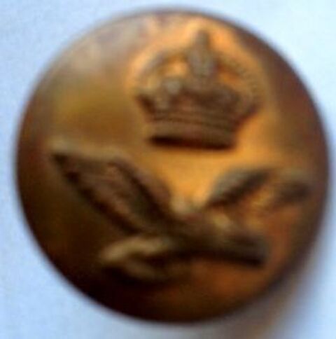 Trs rare bouton arme BRITISH ROYAL AIR FORCE 0 Richwiller (68)