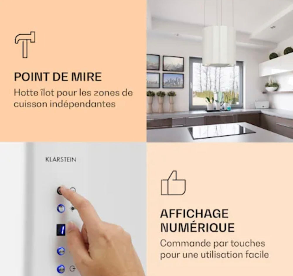 Hotte &icirc;lot blanche neuve emball&eacute;e Electroménager