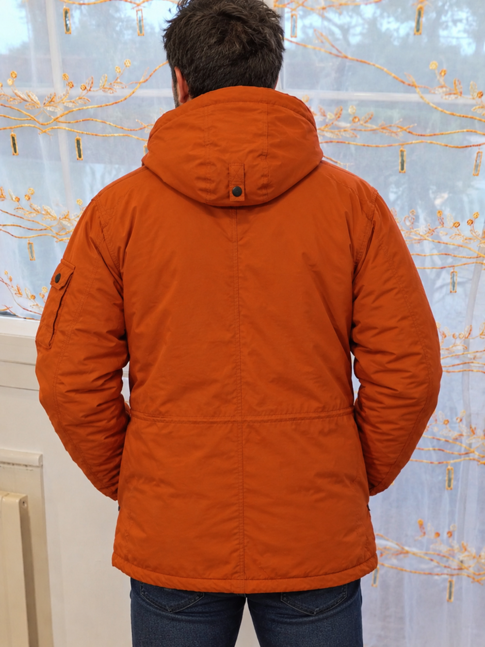 Parka orabge homme Vêtements