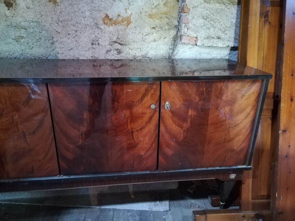 meuble bas sejour placage acajou Meubles