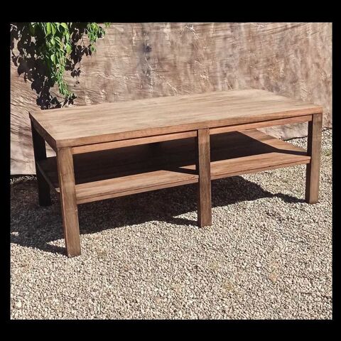 meuble de mtier, ancienne table en teck   double plateau 1200 Vlines (24)