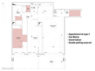  Appartement � vendre 3 pi�ces 94 m�