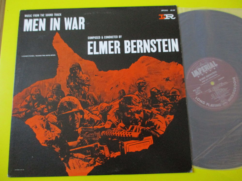 MEN IN WAR 33 TOURS COTE 465 BOF ELMER BERNSTEIN CD et vinyles