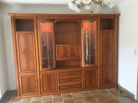 Meuble sjour, vitrine bois merisier 320 l x 215 h x 40p cm 900 Charleville-Mzires (08)