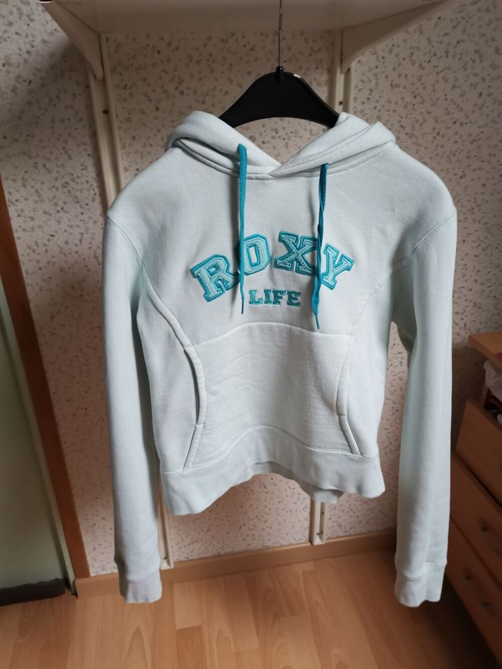 Sweat &agrave; capuche vert d'eau (vert clair) Roxy Quicksilver Vêtements