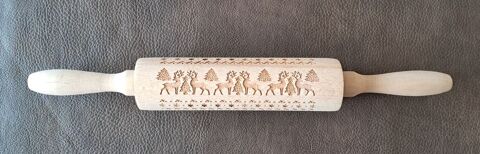 rouleau � p�tisserie en bois avec motifs de No�l 6 Carnon Plage (34)
