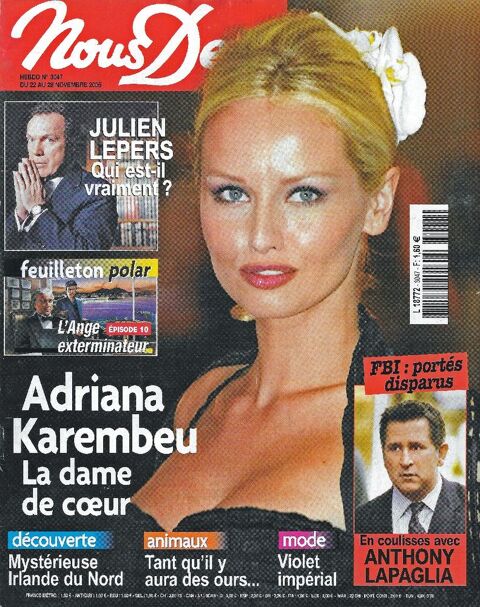 NOUS DEUX Magazine n3047 2005  Adriana KAREMBEU  2 Castelnau-sur-Gupie (47)