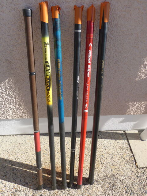 LOT DE 6 CANNES A PECHE TELESCOPIQUE 68 Gujan-Mestras (33)