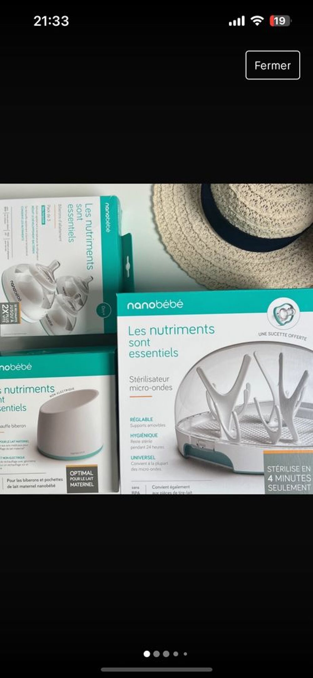 kit biberons chauffe biberons st&eacute;rilisateur Puériculture