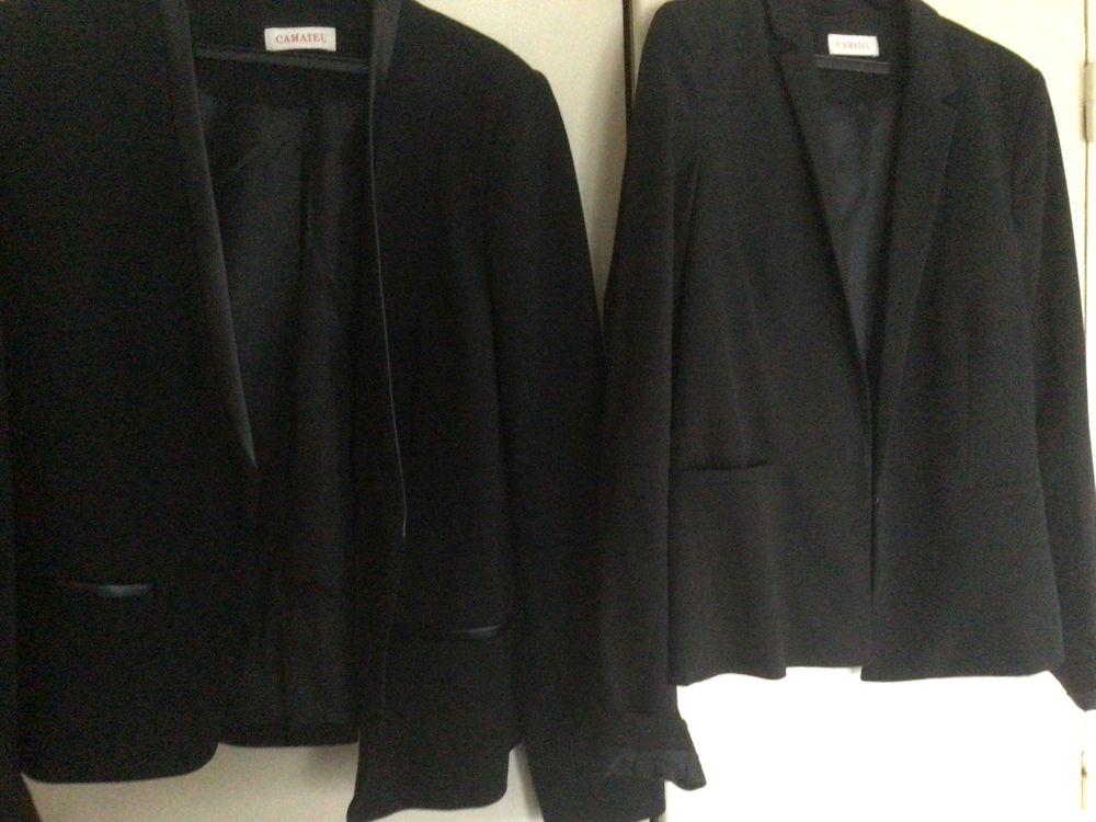 deux ensembles veste pantalon neuf noir Vêtements