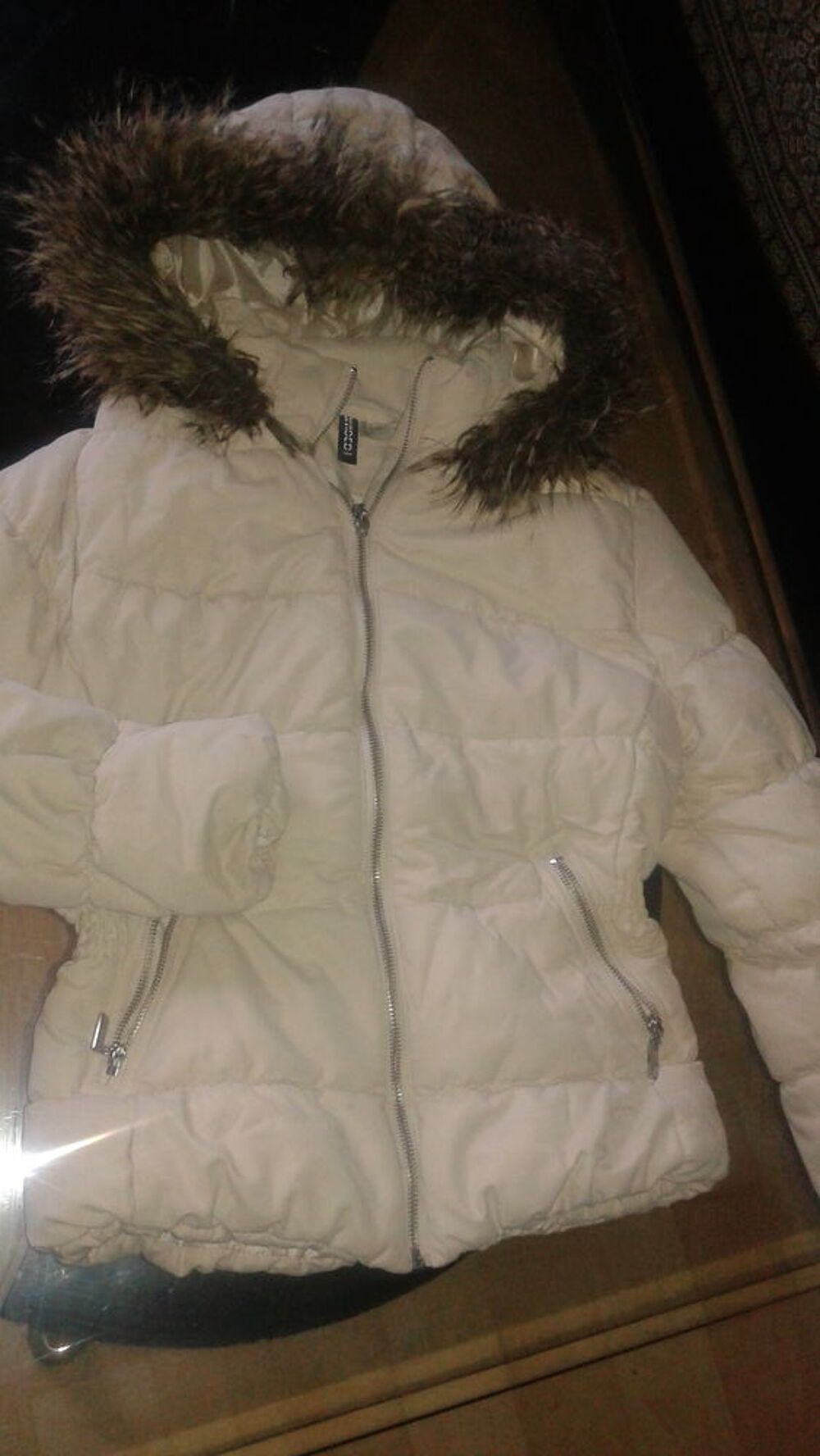  blouson &agrave; capuche beige V�tements