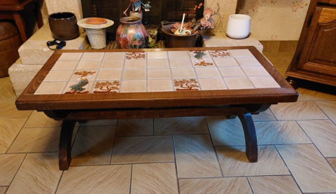 Table basse de salon en bois carrelage 35 Chteaumeillant (18)