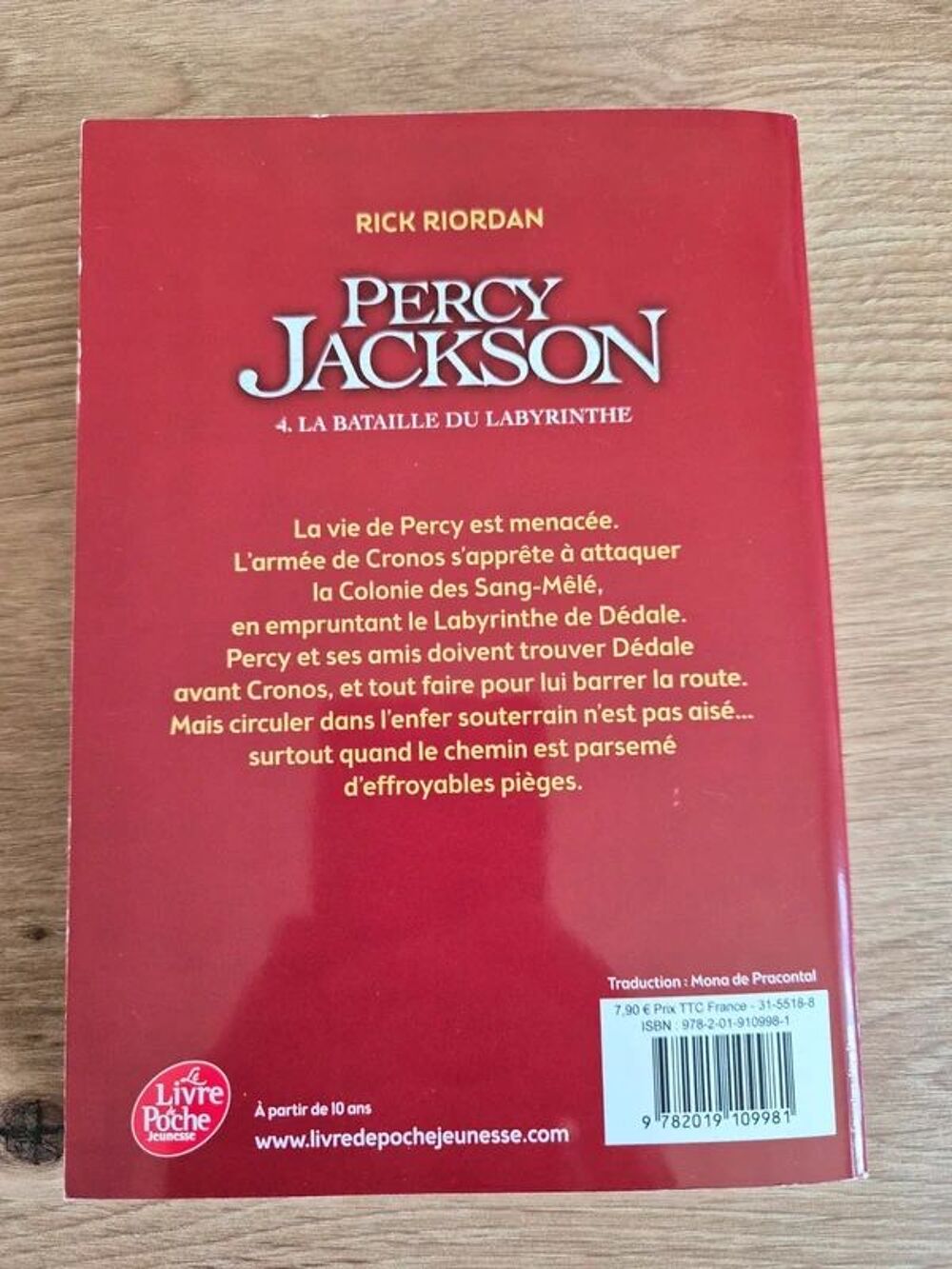 Lot de 5 Livres Percy Jackson Livres et BD