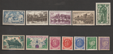 TIMBRES NEUFS**ANNEE 1941
11 Valros (34)