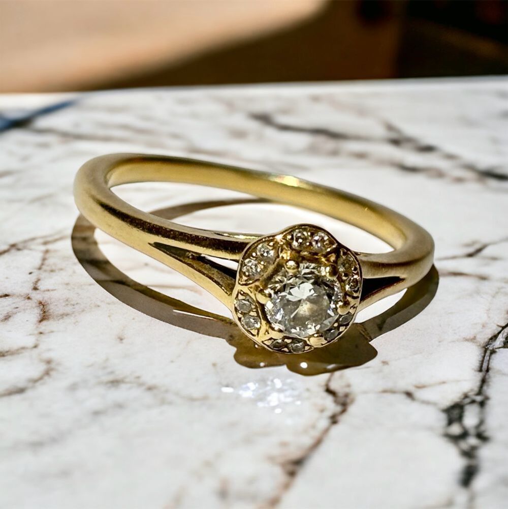 Bague or et diamants Bijoux et montres